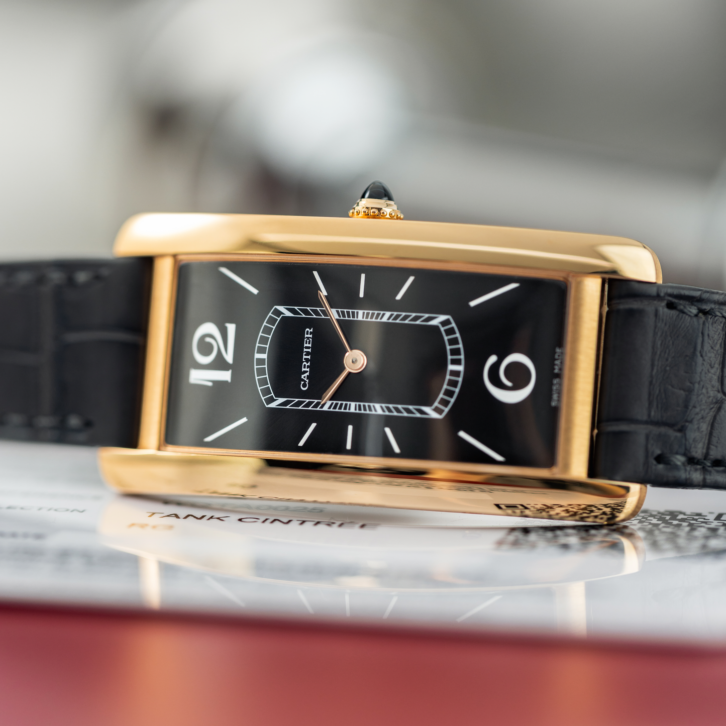 Tank Cintrée in 18K Pink Gold