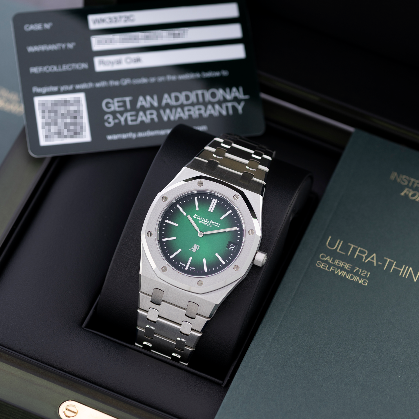 Platinum 50th Anniversary Royal Oak with Green Dial