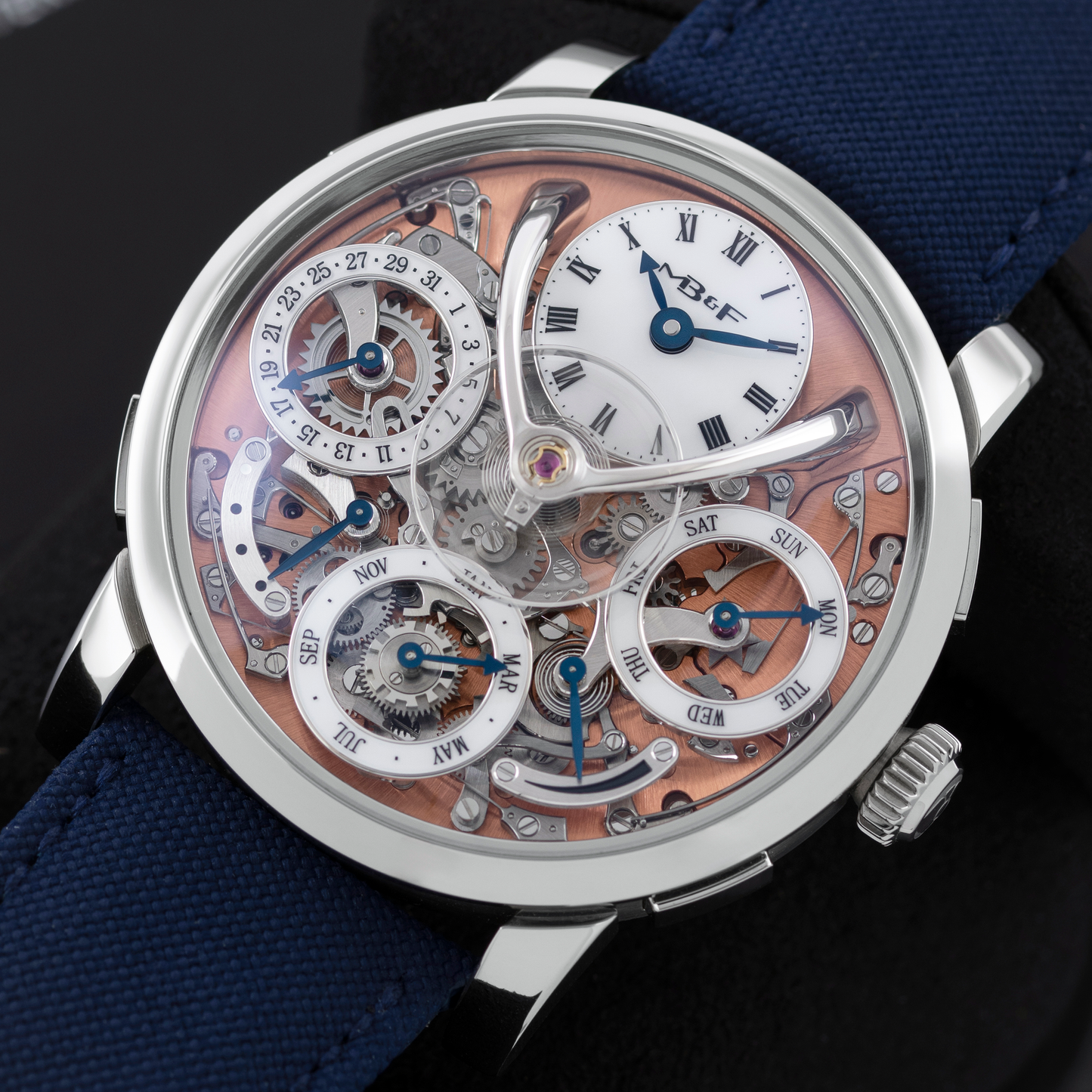 Stainless Steel MB&F Legacy Machine Perpetual Calendar 44mm