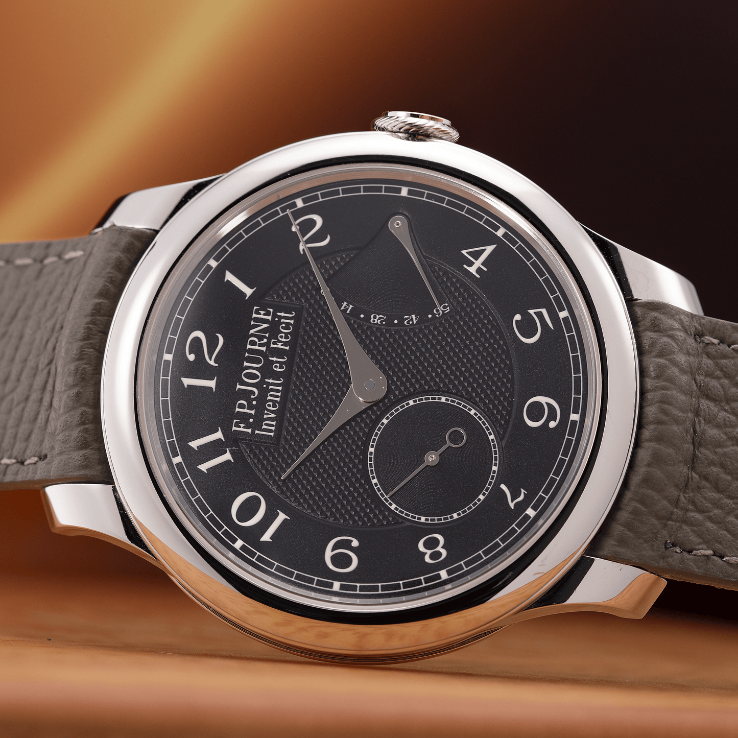 Chronomètre Souverain 'Black Label' in Platinum
