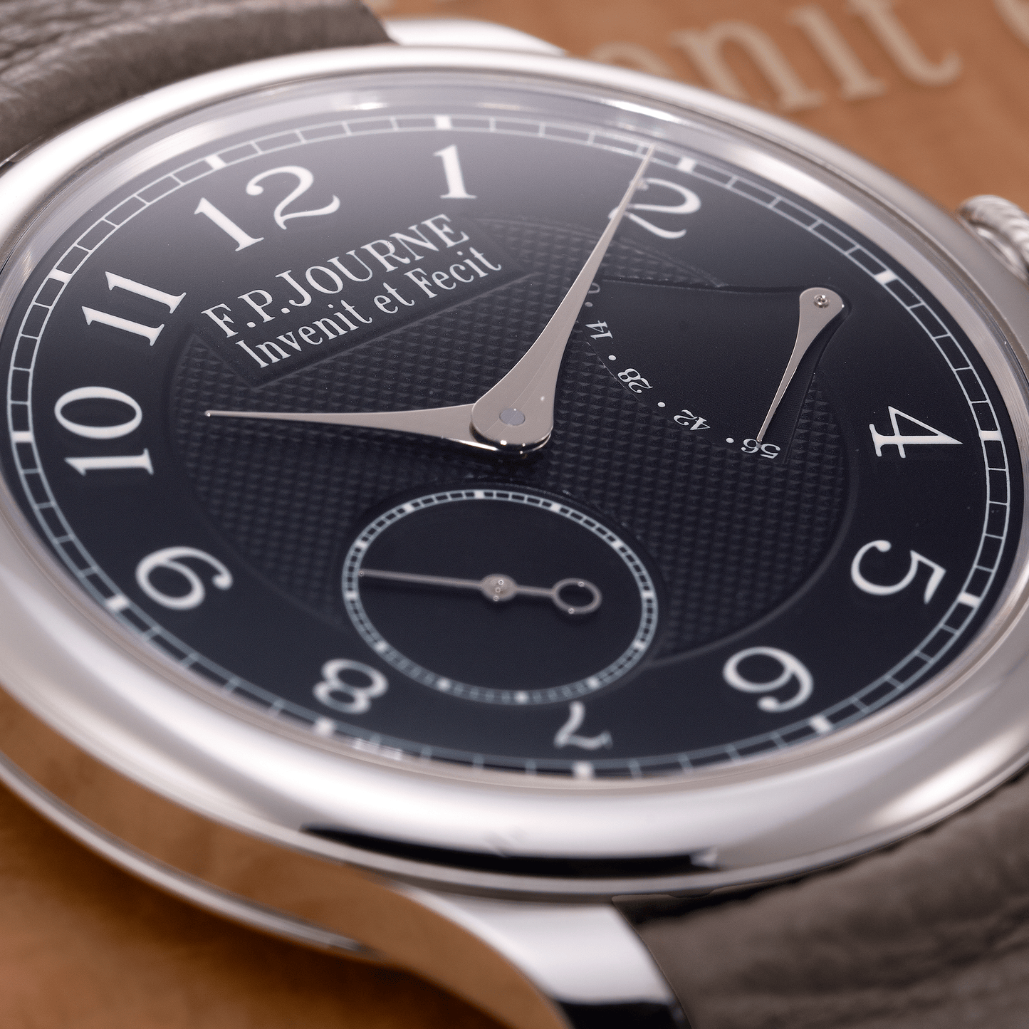 Chronomètre Souverain 'Black Label' in Platinum
