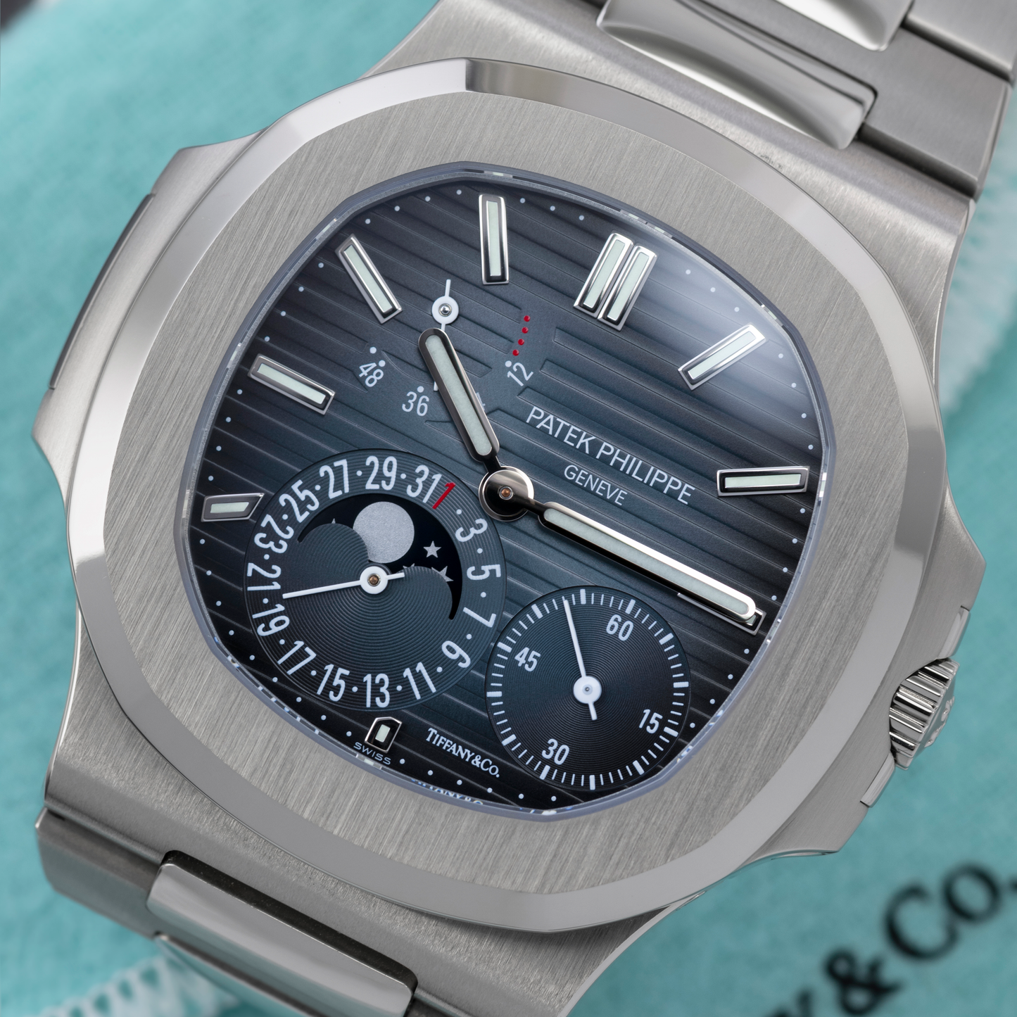 "Tiffany Dial" Nautilus Moonphase