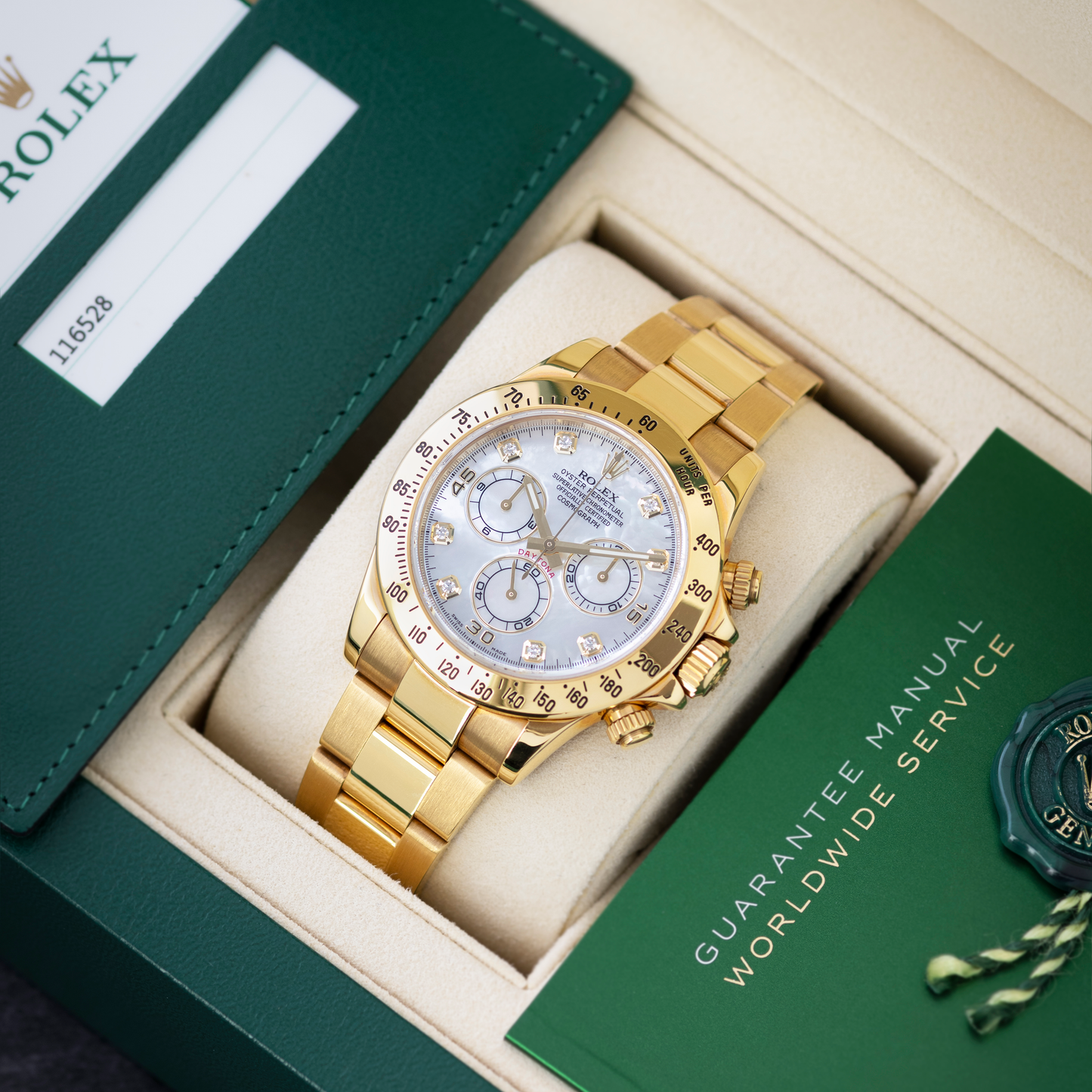 Yellow Gold Daytona with Mother of Pearl Dial