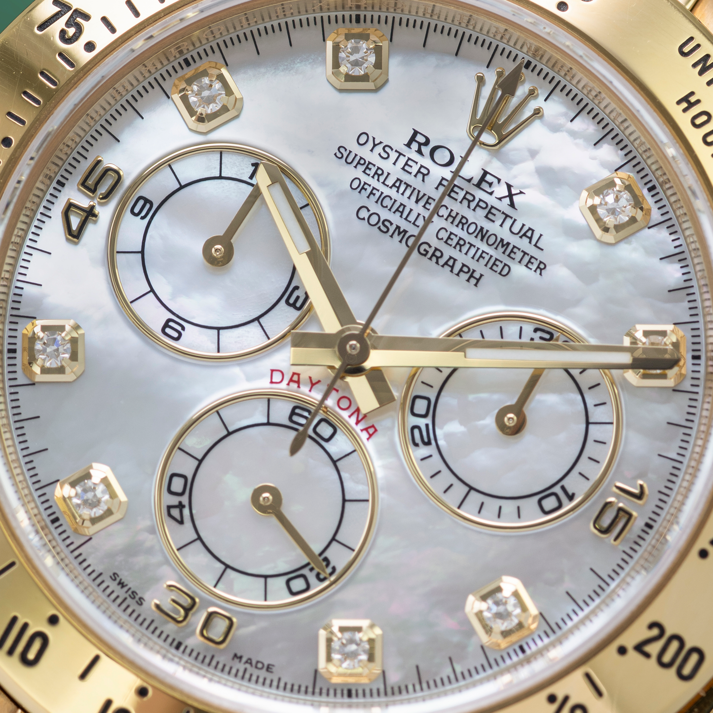 Yellow Gold Daytona with Mother of Pearl Dial