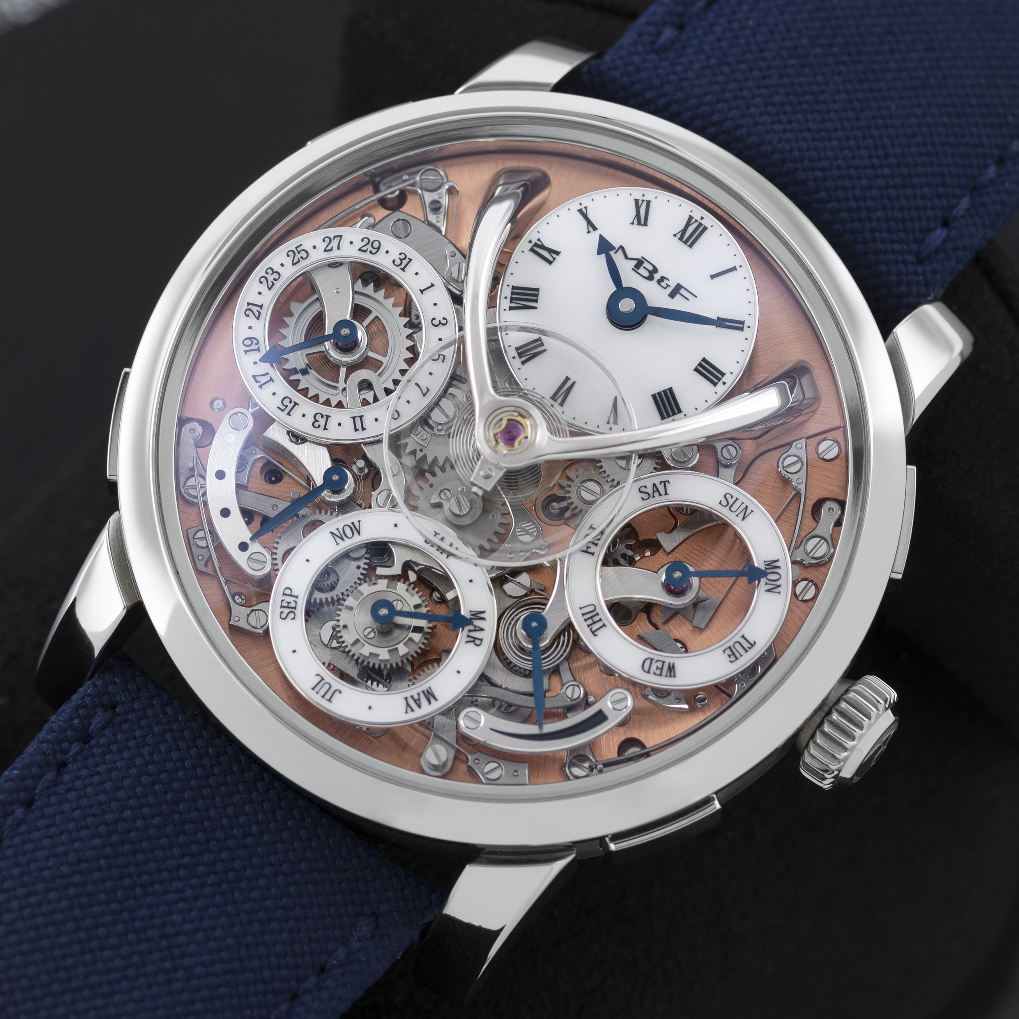 The MB&F Legacy Machine Perpetual Calendar in Stainless Steel