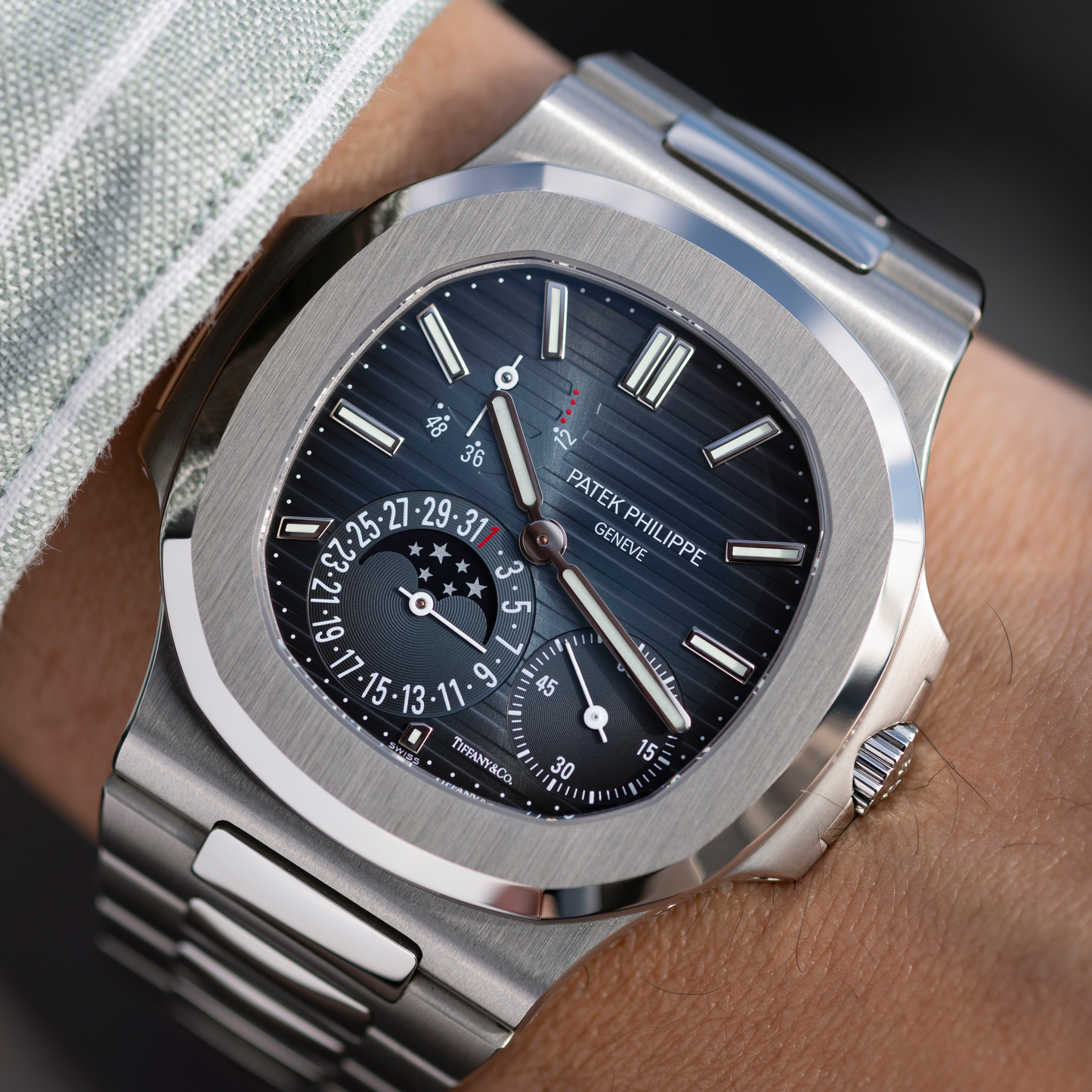 "Tiffany Dial" Nautilus Moonphase