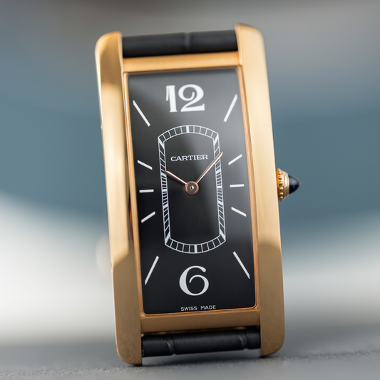 Tank Cintrée in 18K Pink Gold