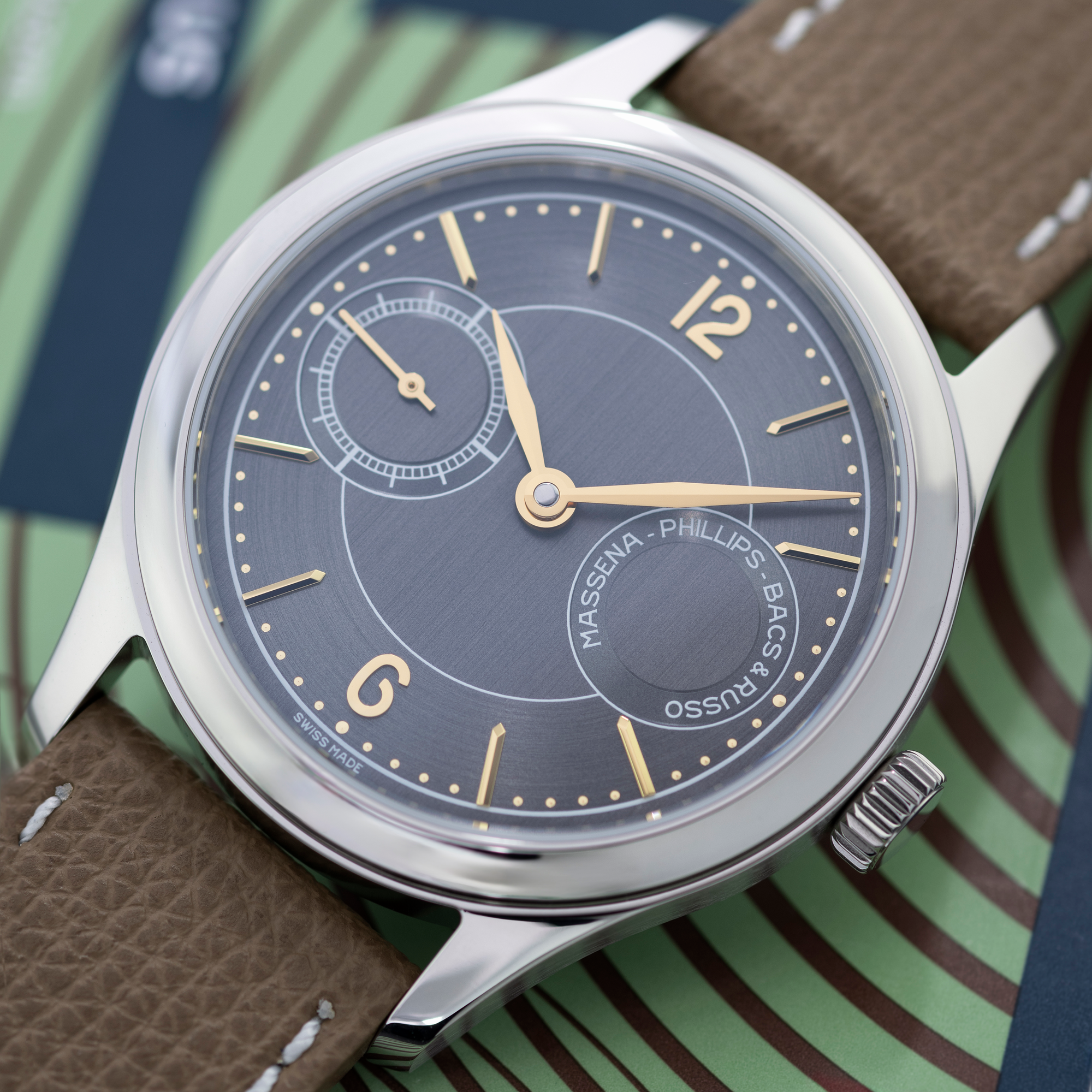 Stainless Steel Phillips in Association with Bacs & Russo Massena LAB 1952 Observatory Dial Limited Edition with Raúl Pagès 38.5mm