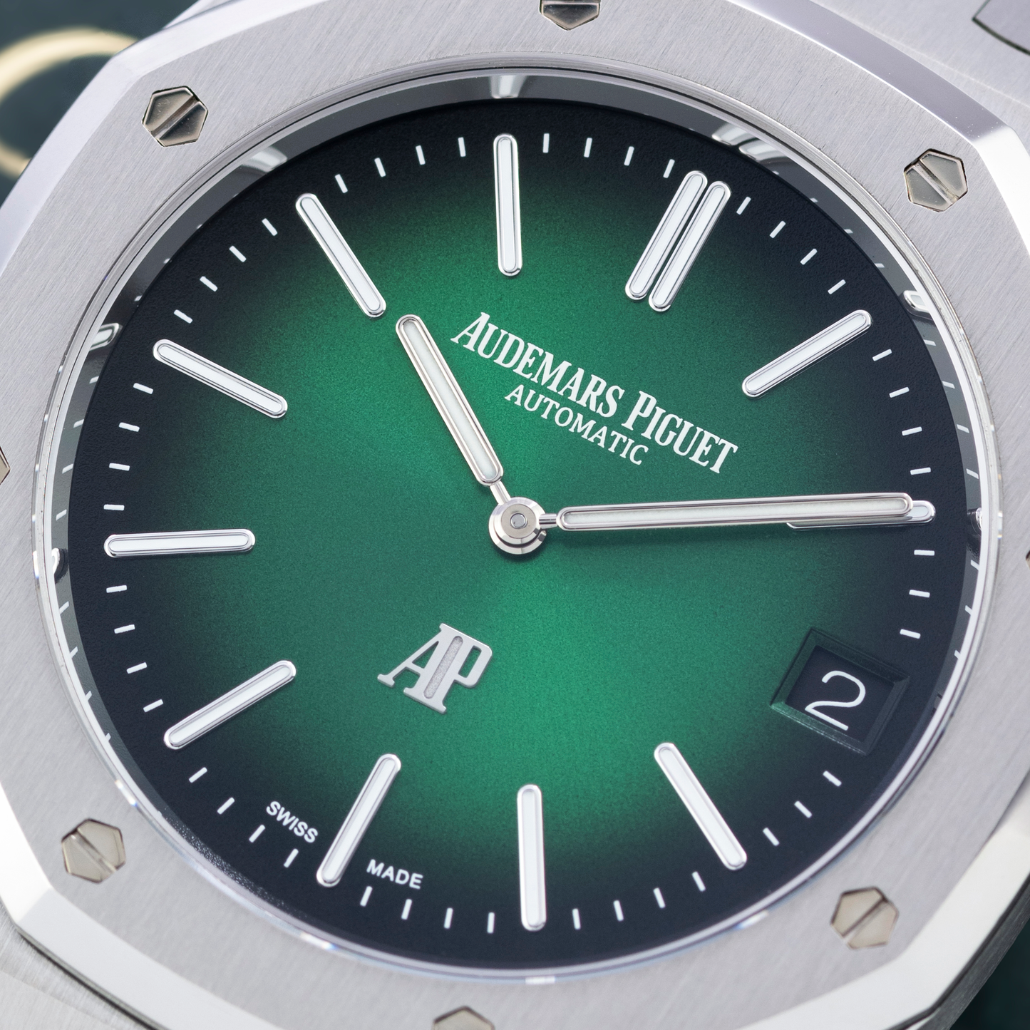 Platinum 50th Anniversary Royal Oak with Green Dial