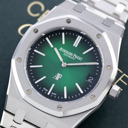 Platinum 50th Anniversary Royal Oak with Green Dial