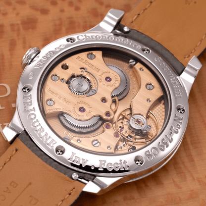 Chronomètre Souverain 'Black Label' in Platinum