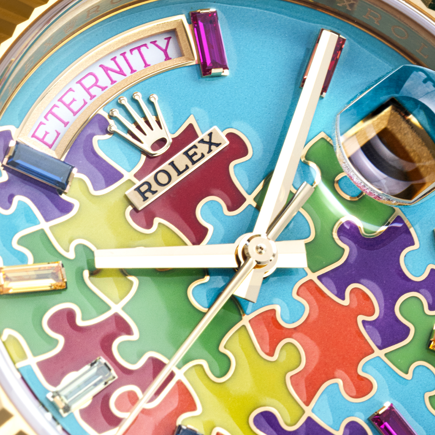 Day-Date "Puzzle Dial"in Yellow Gold