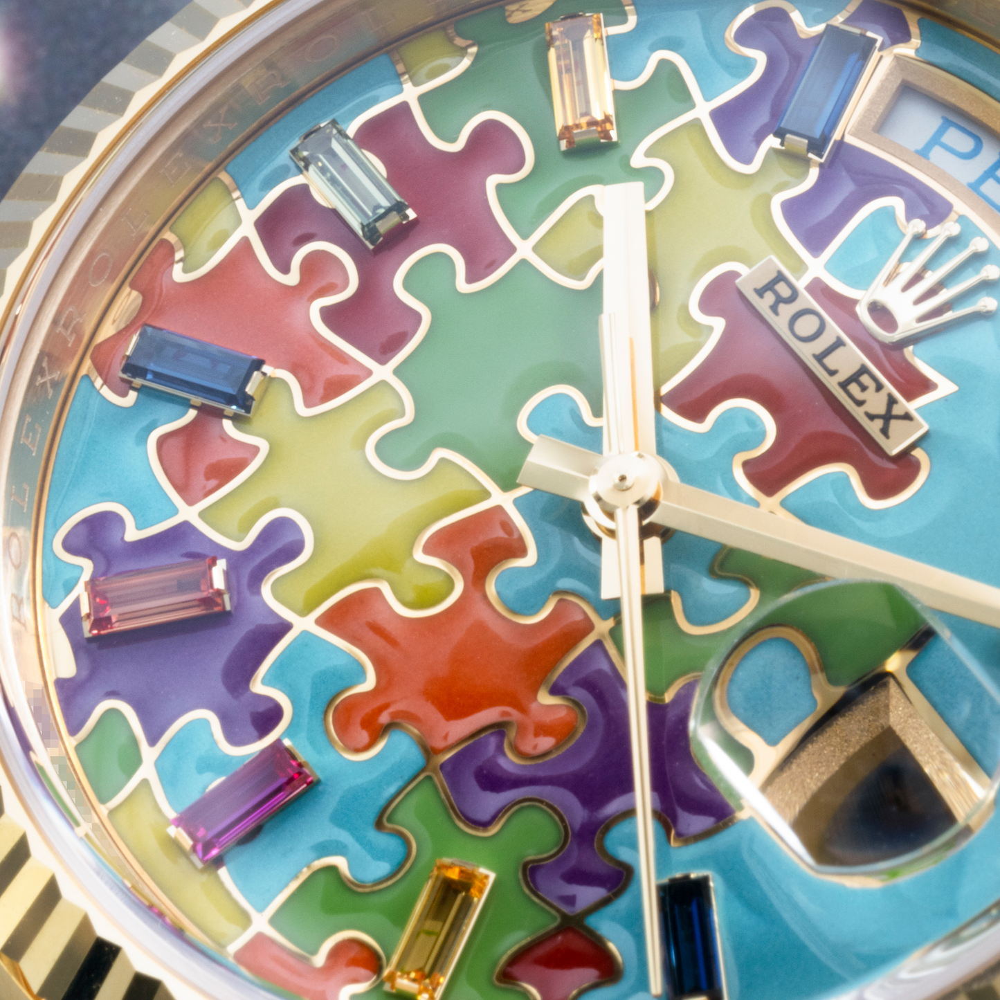 Day-Date "Puzzle Dial"in Yellow Gold