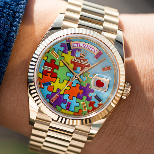 Day-Date "Puzzle Dial"in Yellow Gold