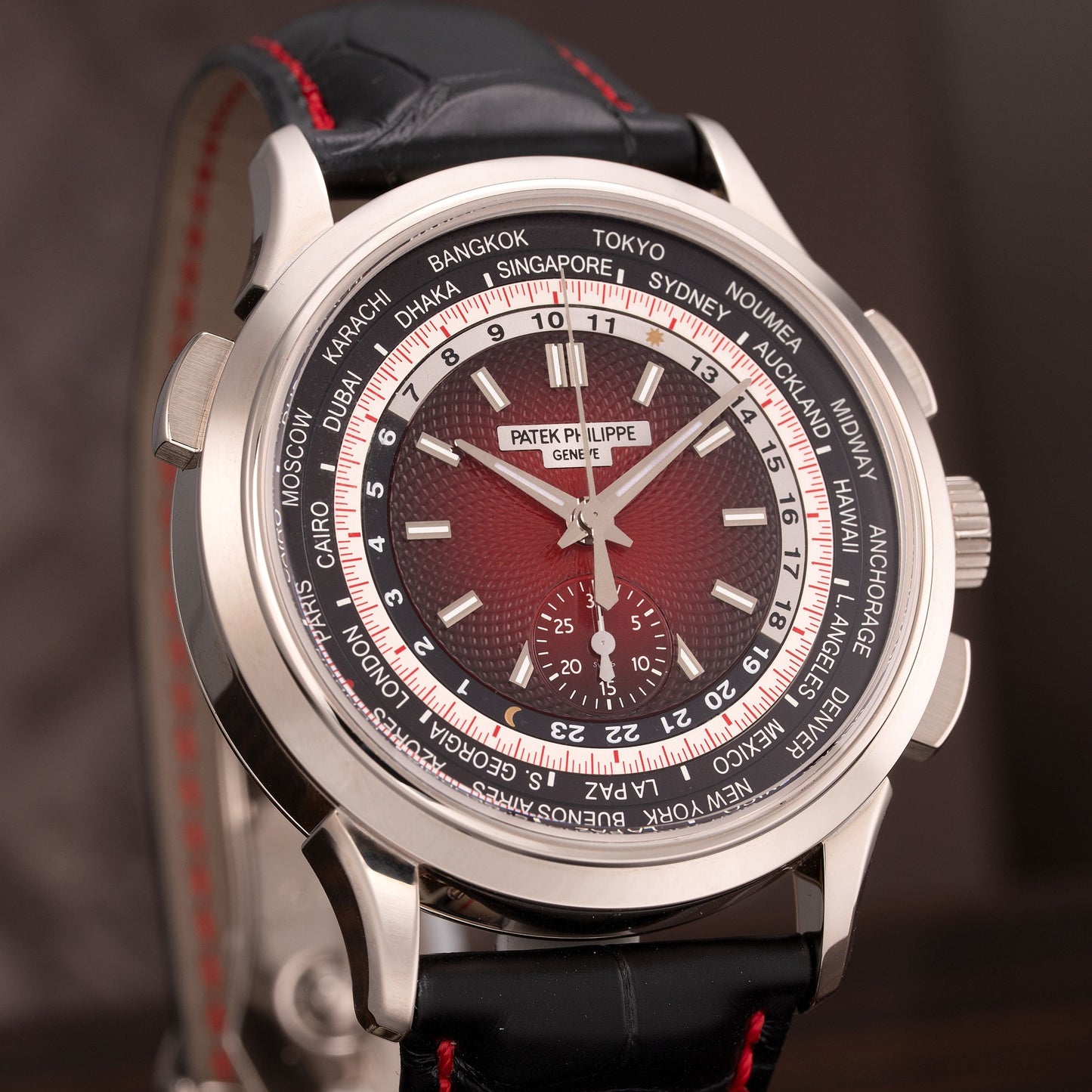 Patek Philippe World Time Chronograph Singapore Limited Edition 2019 Ref. 5930G-011 39.5mm 