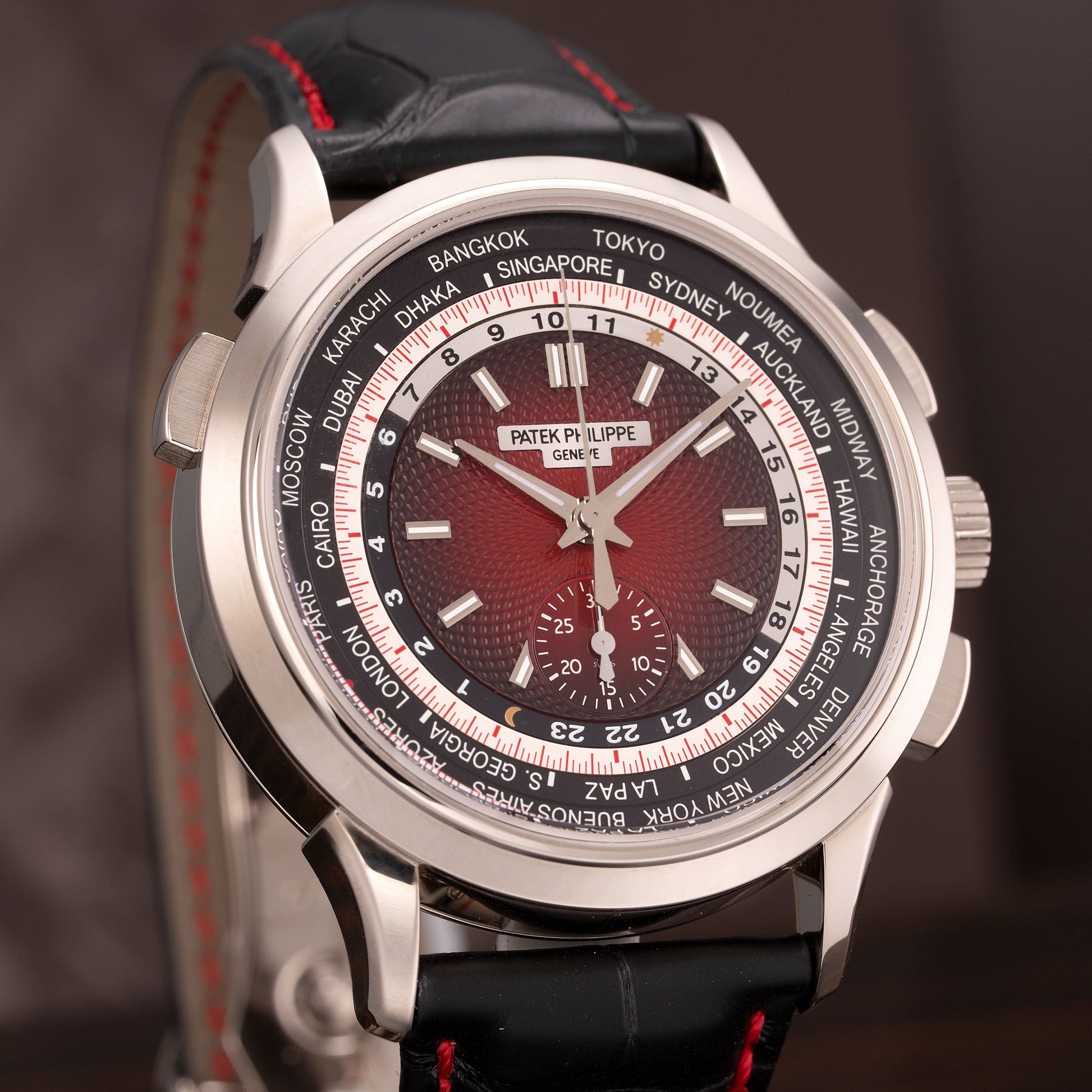 Patek Philippe World Time Chronograph Singapore Limited Edition 2019 Ref. 5930G-011 39.5mm 