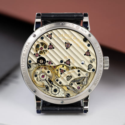 White Gold A. Lange & Söhne Richard Lange Jumping Seconds Ref. 252.029 39mm Case Back