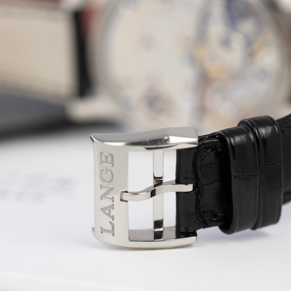 White Gold A. Lange & Söhne Richard Lange Jumping Seconds Ref. 252.029 39mm Buckle