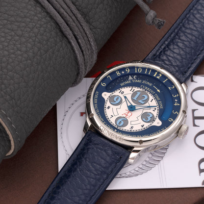 Full Set of 41mm Atælier Haute Complication Dual Time in 950 Platinum