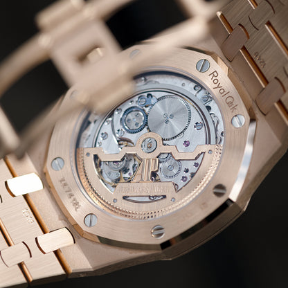 Rose Gold Audemars Piguet Royal Oak Movement Ref 15202OR 39mm 