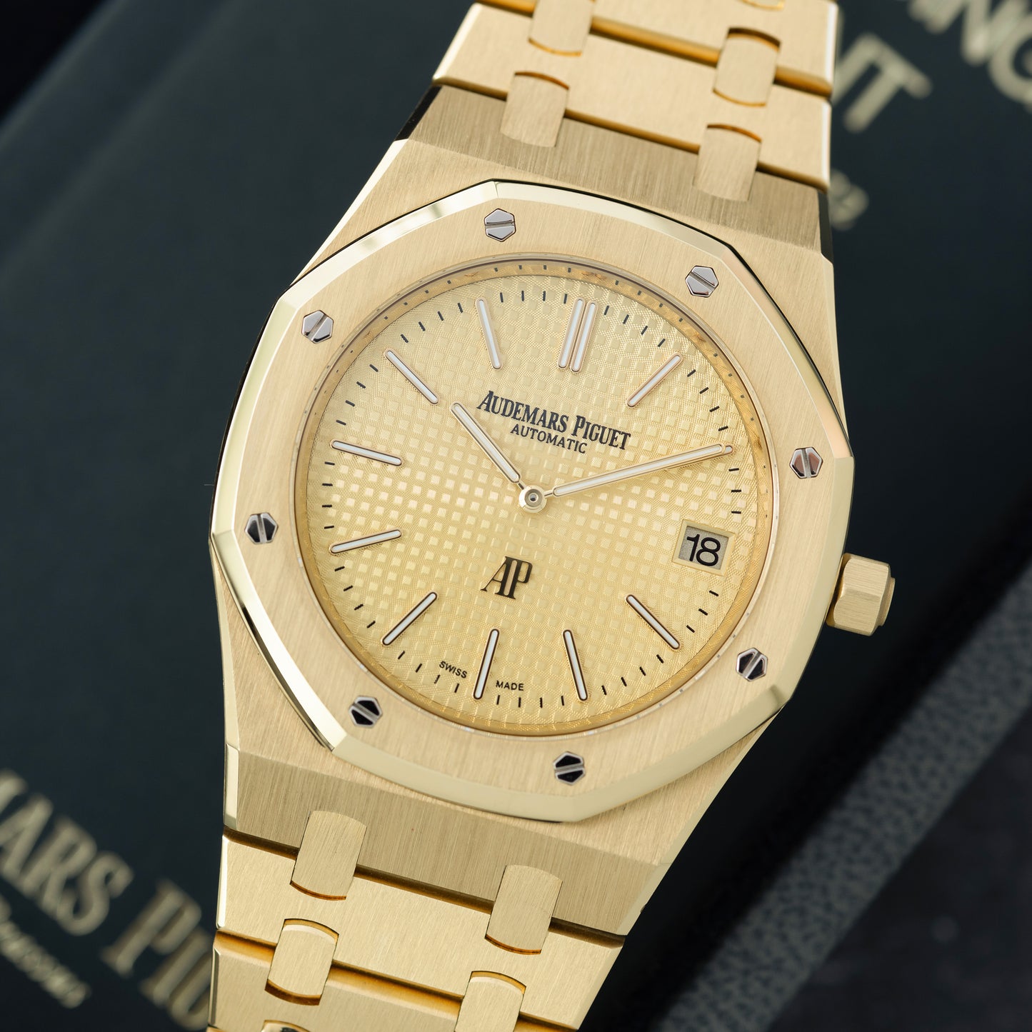 Yellow Gold Audemars Piguet Royal Oak
“Jumbo” Extra-Thin Ref. 15202BA.OO.1240BA.02.A 39mm