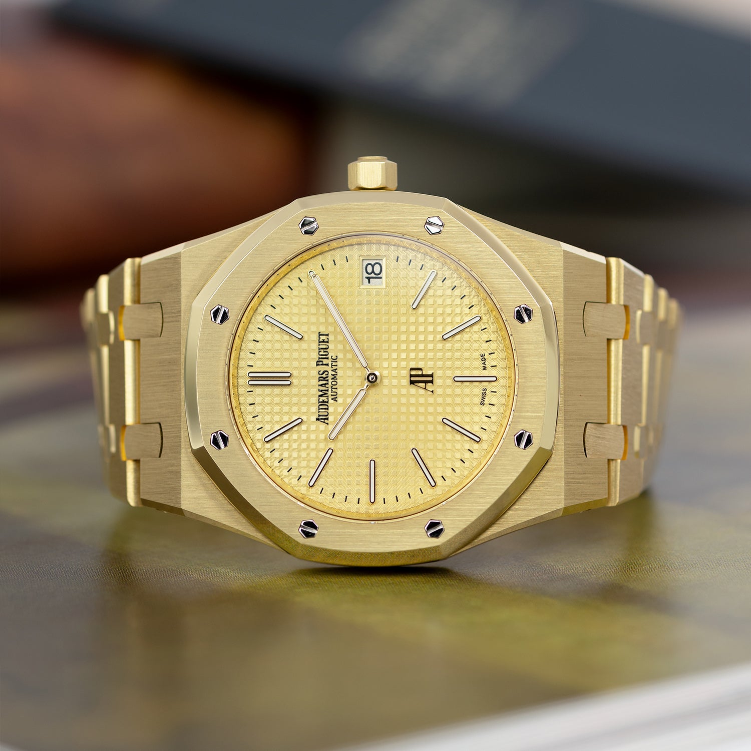 Yellow Gold Audemars Piguet Royal Oak “Jumbo” Extra-Thin Ref. 15202BA.OO.1240BA.02.A 39mm
