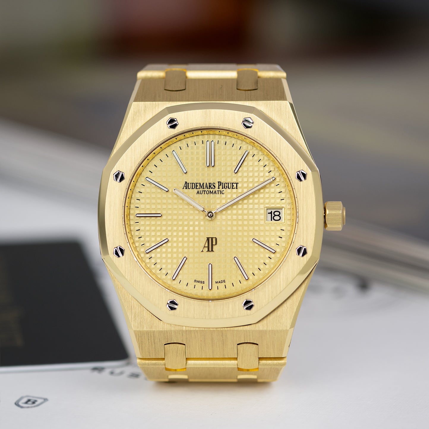 Yellow Gold Audemars Piguet Royal Oak “Jumbo” Extra-Thin Ref. 15202BA.OO.1240BA.02.A 39mm