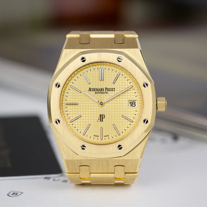 Yellow Gold Audemars Piguet Royal Oak “Jumbo” Extra-Thin Ref. 15202BA.OO.1240BA.02.A 39mm