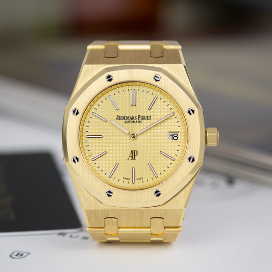 Yellow Gold Audemars Piguet Royal Oak “Jumbo” Extra-Thin Ref. 15202BA.OO.1240BA.02.A 39mm