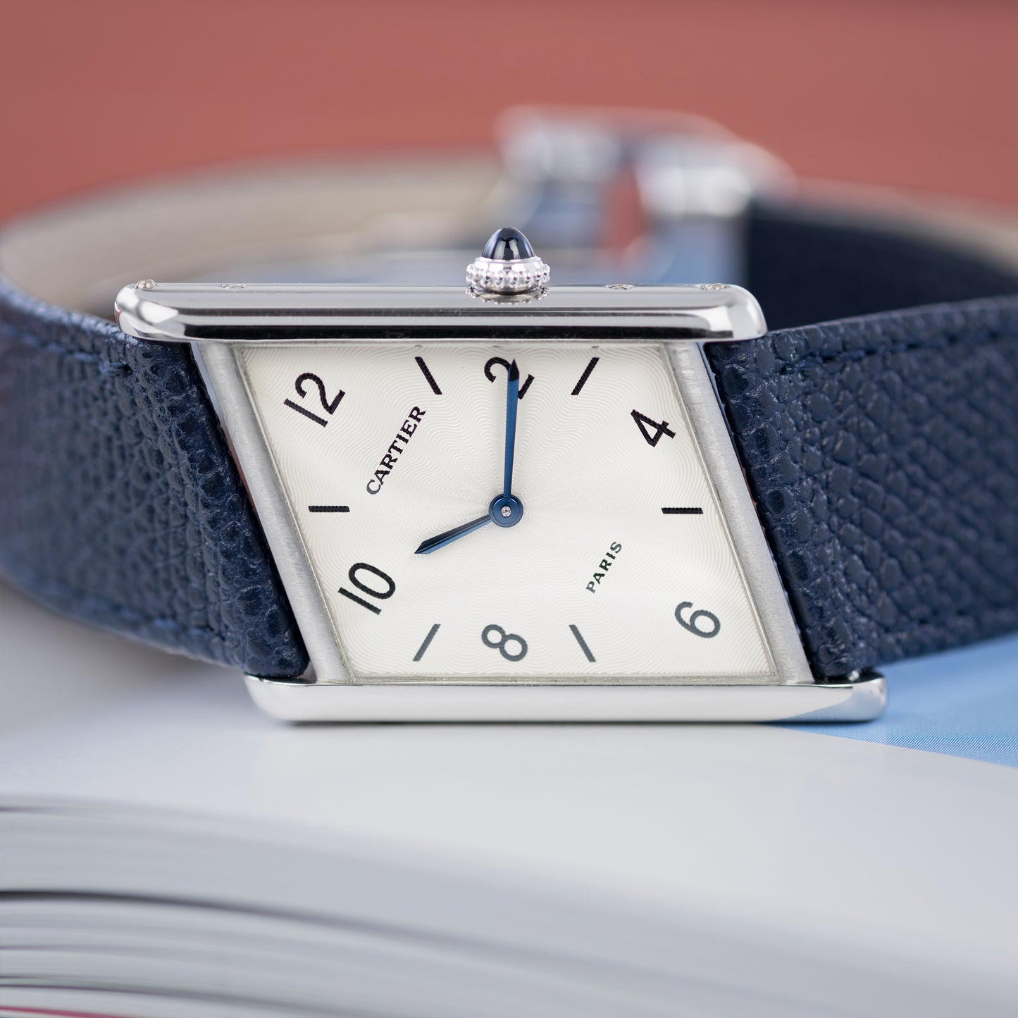 Platinum Cartier Tank Asymétrique Limited Edition of 100 Ref. 2488 23mm x 33mm 