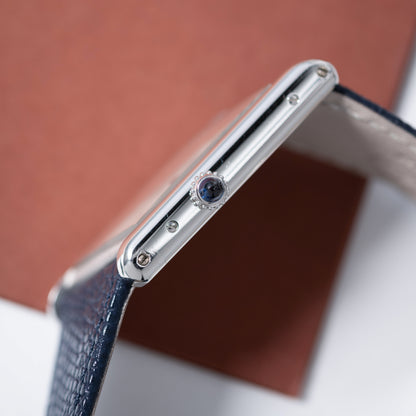 Crown of Platinum Cartier Tank Asymétrique Limited Edition of 100 Ref. 2488 23mm x 33mm 