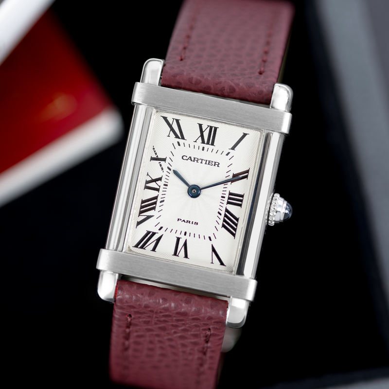 Platinum Cartier Tank Chinoise 25mm