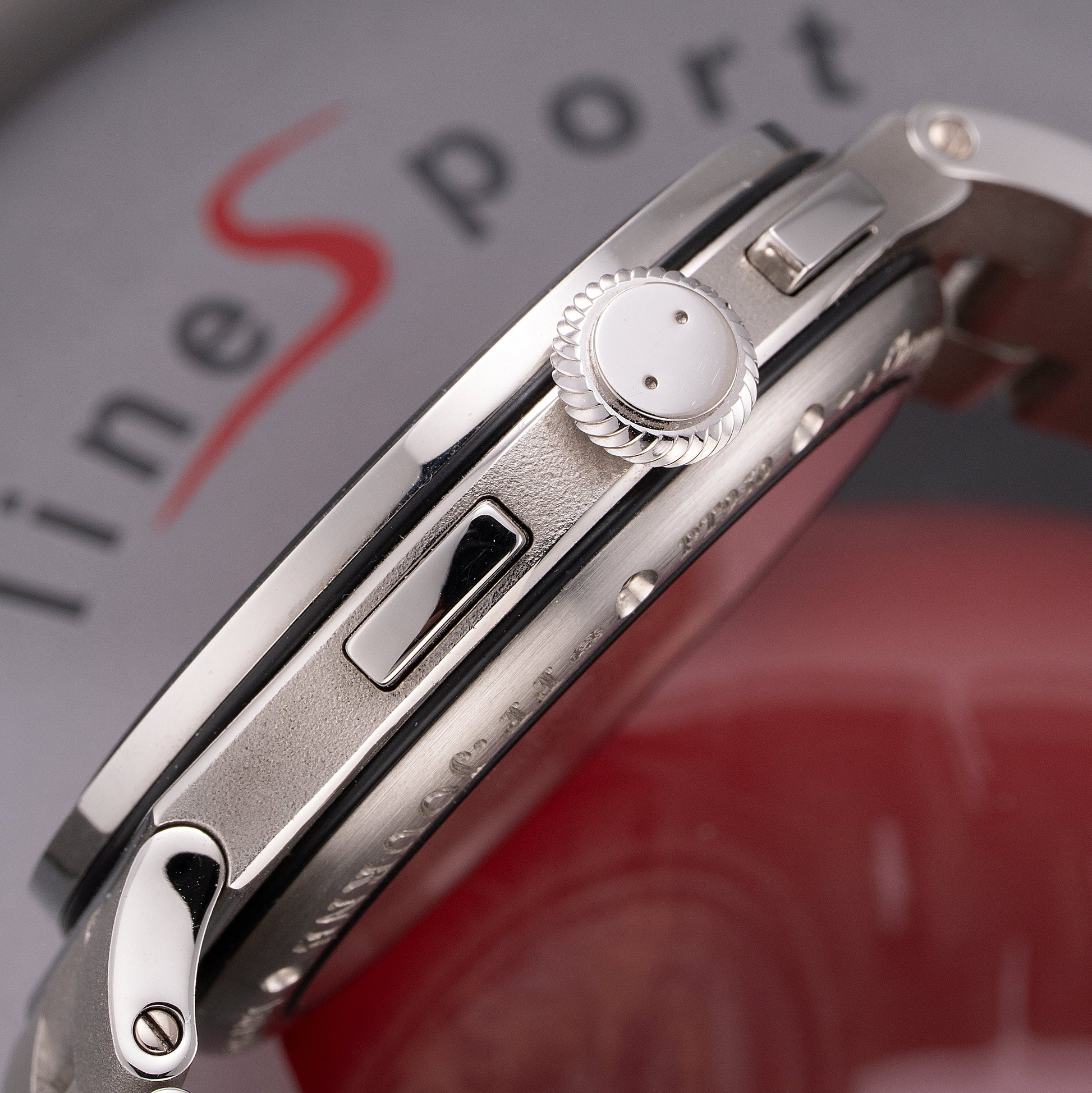 Case Side of Platinum F.P.Journe LineSport Chronographe Rattrapante - Ref. CM 44mm