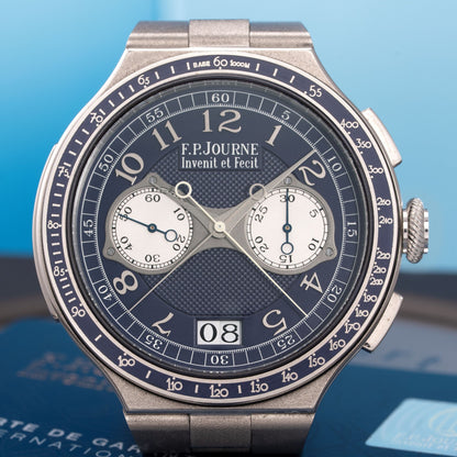 Dial of Platinum F.P.Journe LineSport Chronographe Rattrapante - Ref. CM 44mm