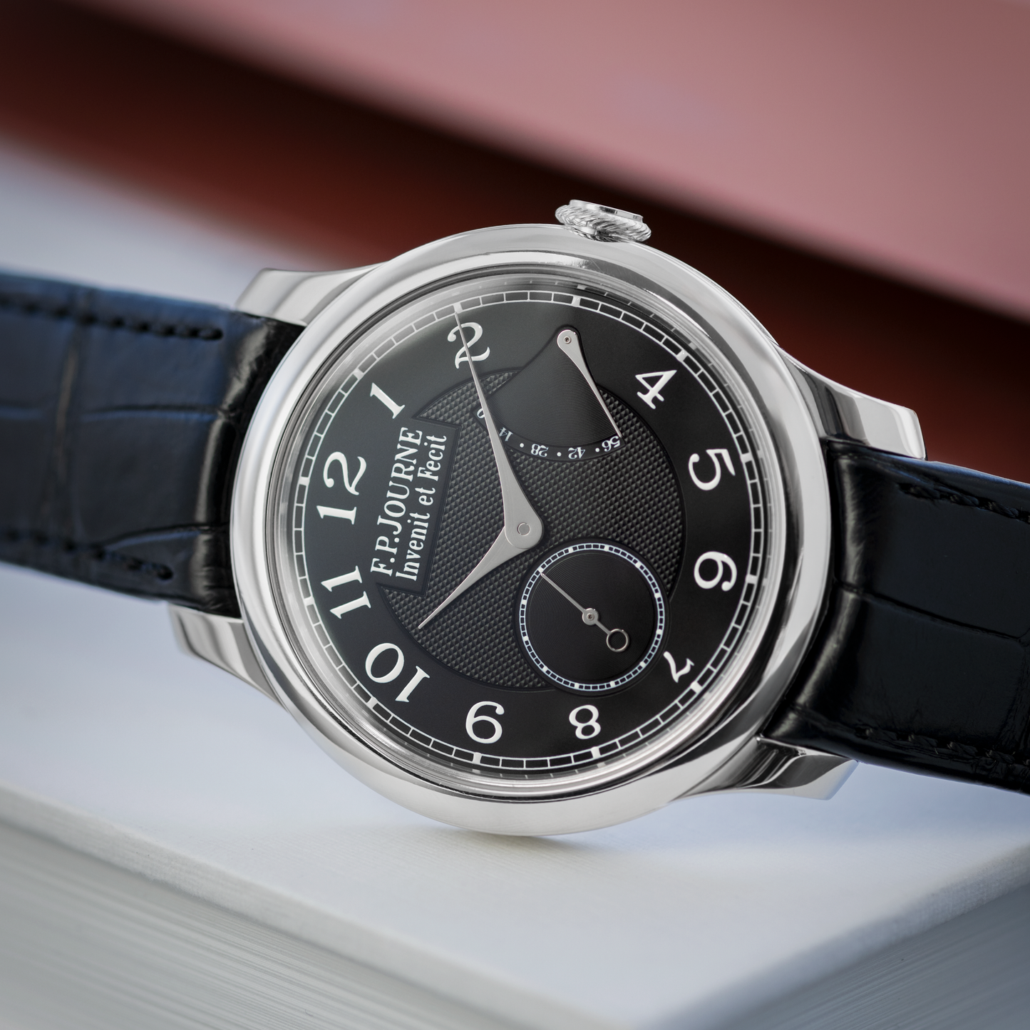 40mm Platinum Chronomètre Souverain Black Label