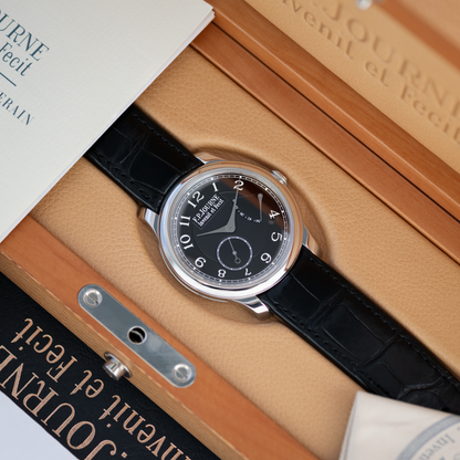 40mm Platinum Chronomètre Souverain Black Label