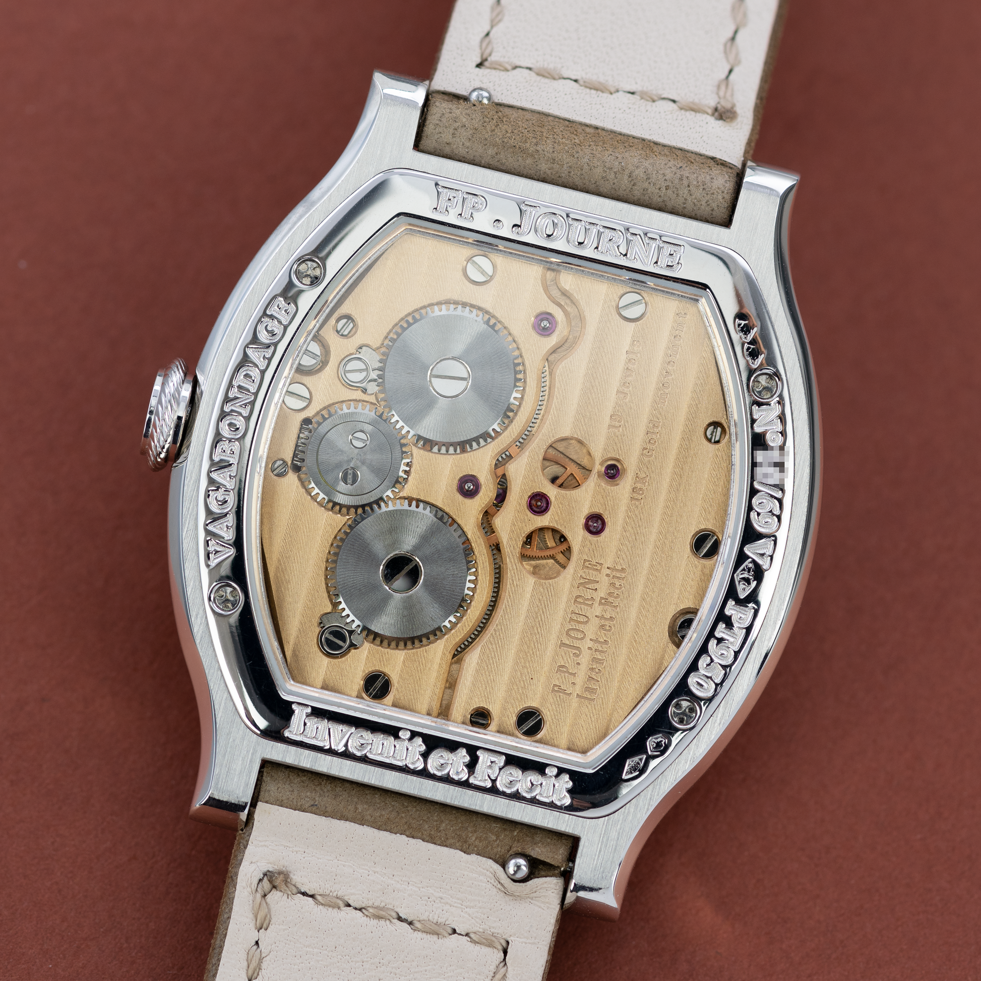 Back of Platinum F.P. Journe Vagabondage I 40mm