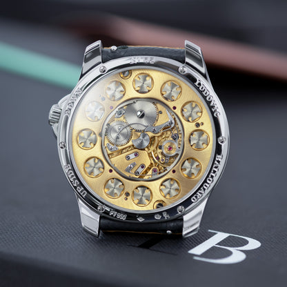 Movement of Platinum Ludovic Ballouard Upside Down 38.5mm