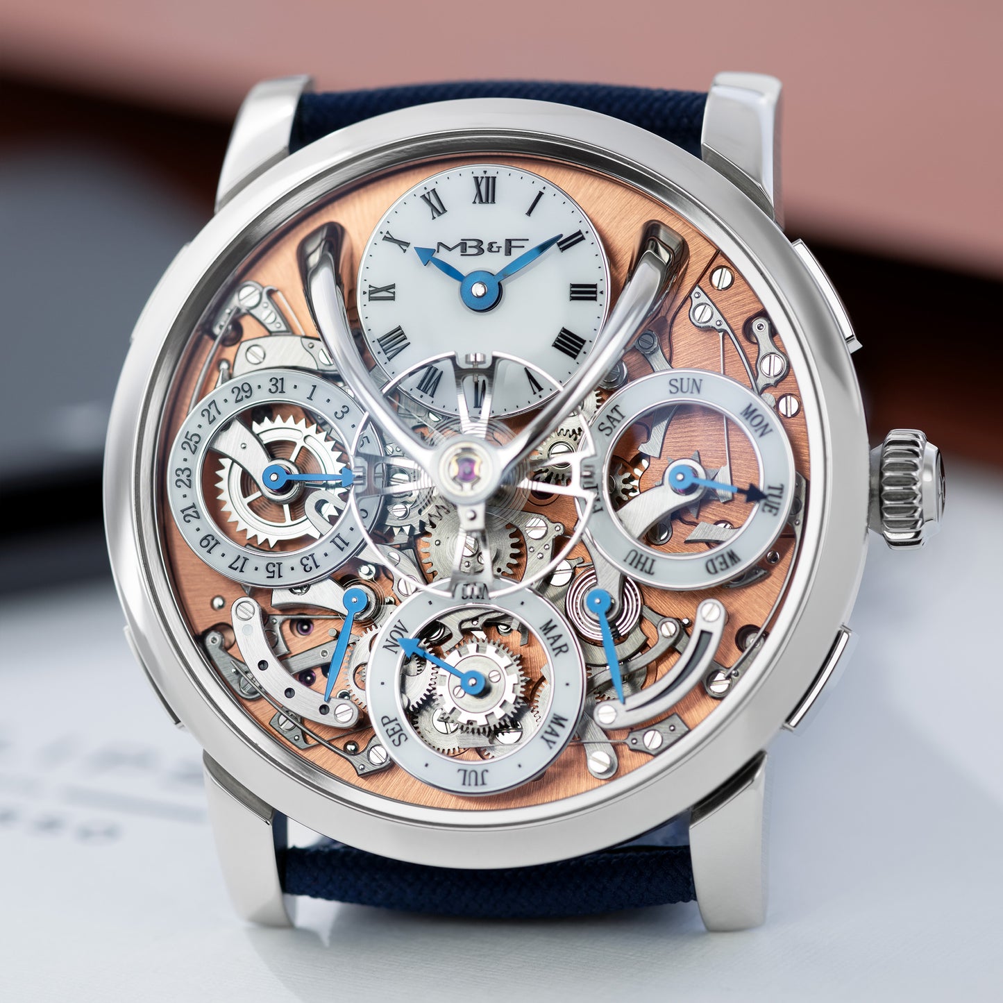 Stainless Steel MB&F Legacy Machine Perpetual Calendar 44mm