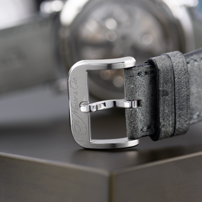 Heritage Dual Time Burgundy fumé dial