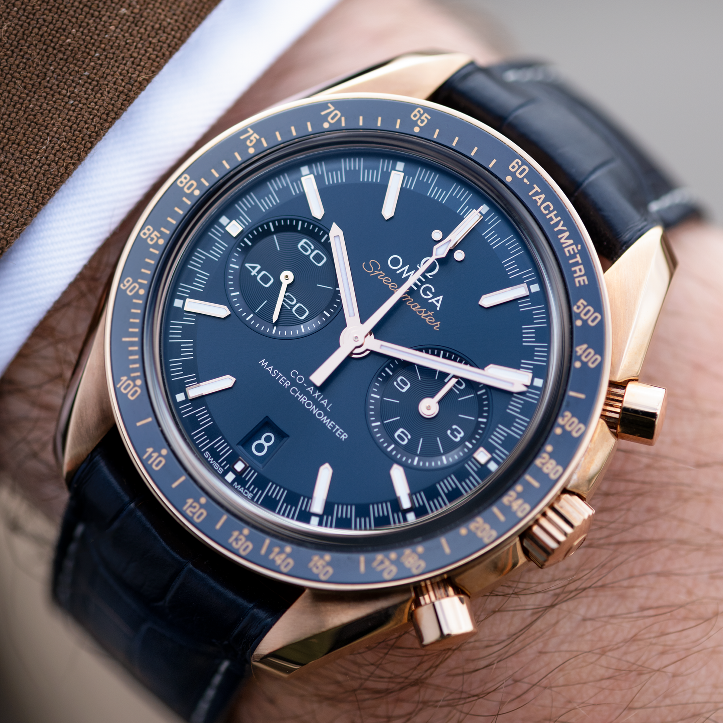Speedmaster Racing in 18K Sedna Gold