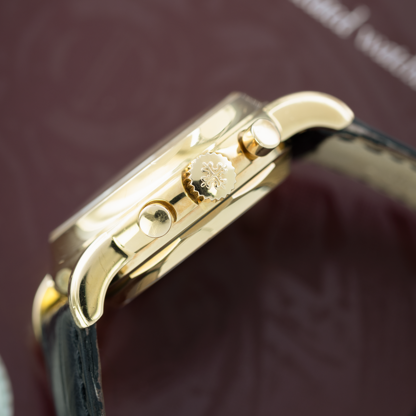 Crown of Yellow Gold Patek Philippe Perpetual Calendar Chronograph in 'Fourth Series' Ref. 3970EJ-014 36mm
