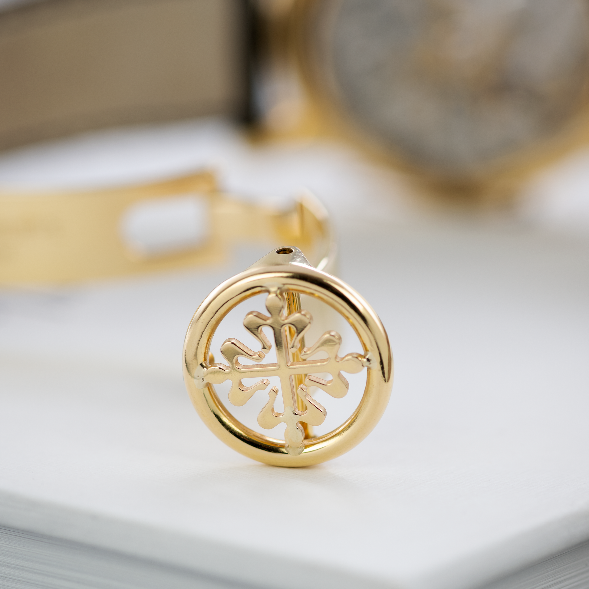 Clasp of Yellow Gold Patek Philippe Perpetual Calendar Chronograph in 'Fourth Series' Ref. 3970EJ-014 36mm