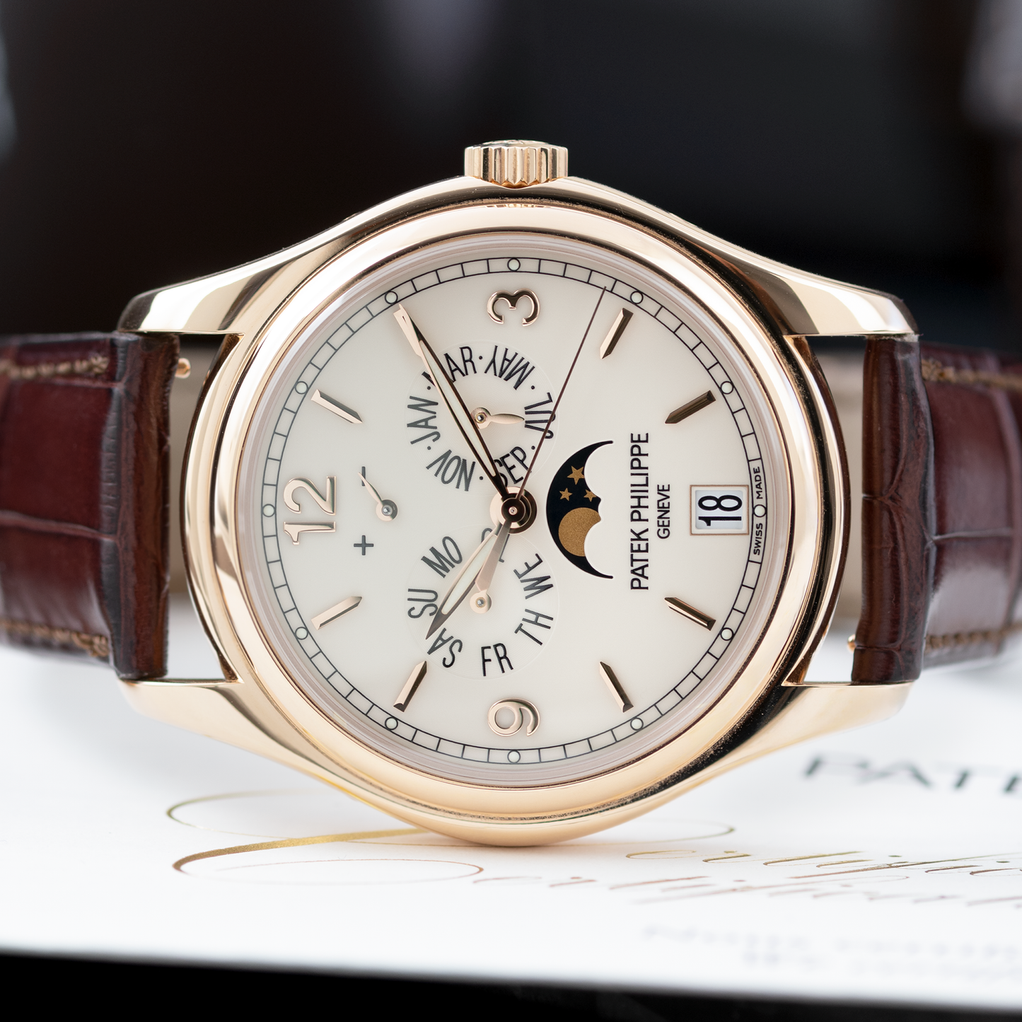Rose Gold Annual Calendar
