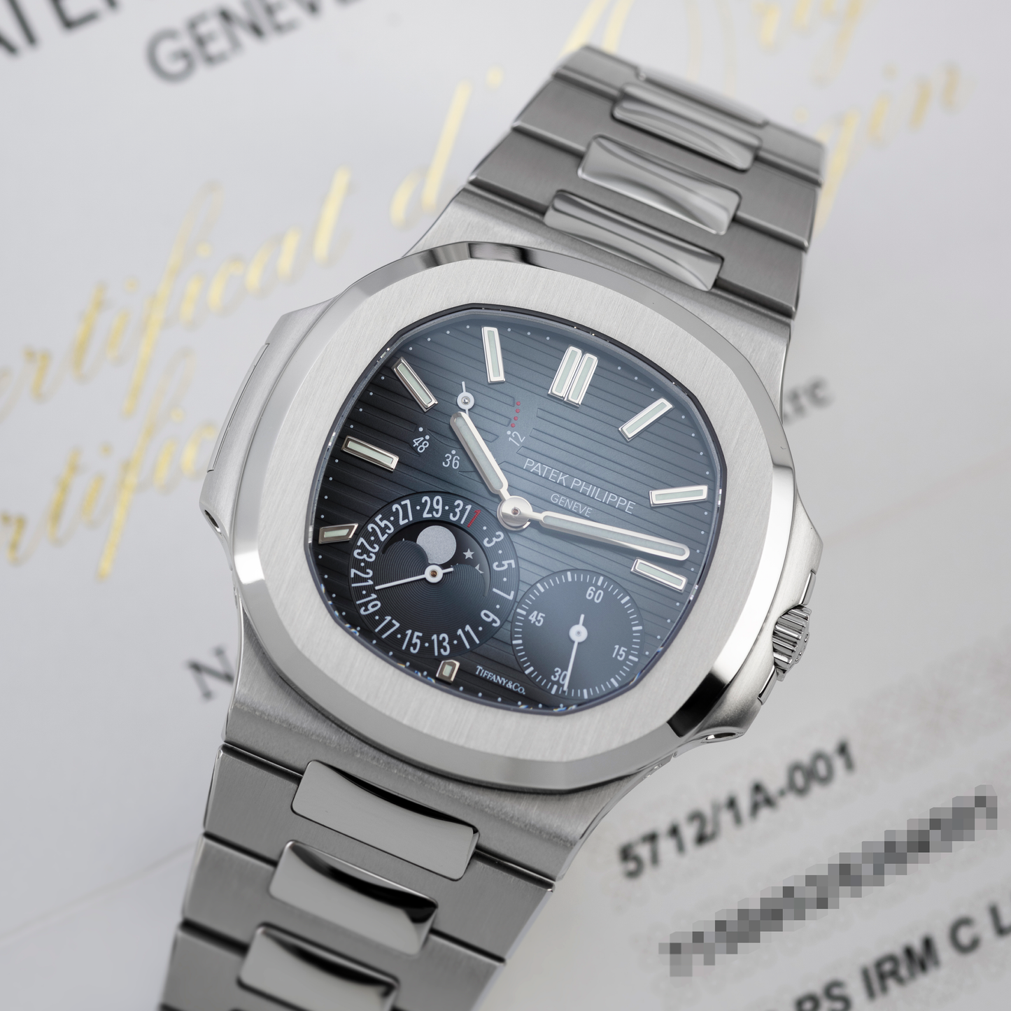 "Tiffany Dial" Nautilus Moonphase