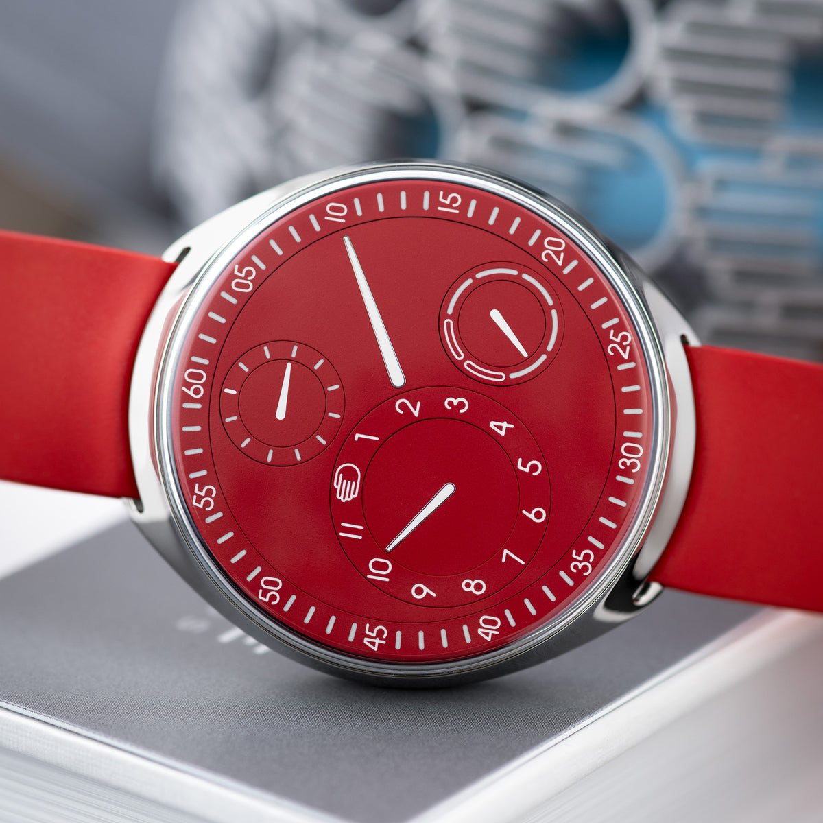 Titanium Ressence Type 1 Slim Red 42mm Front photo