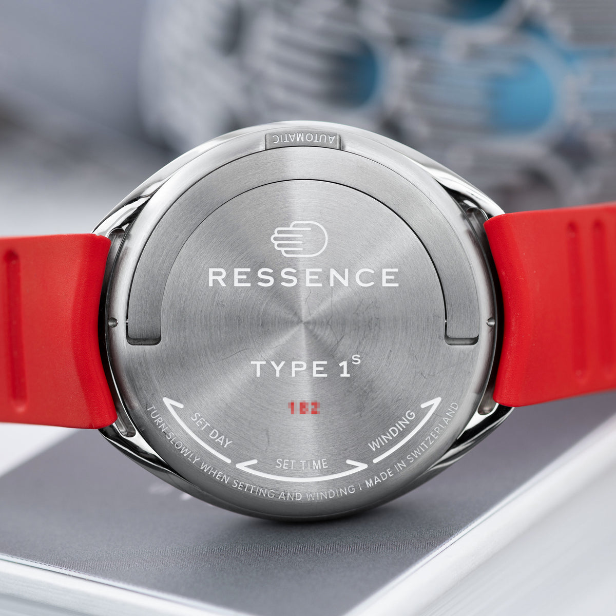 Titanium Ressence Type 1 Slim Red 42mm Case Back