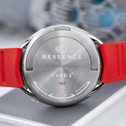 Titanium Ressence Type 1 Slim Red 42mm Case Back