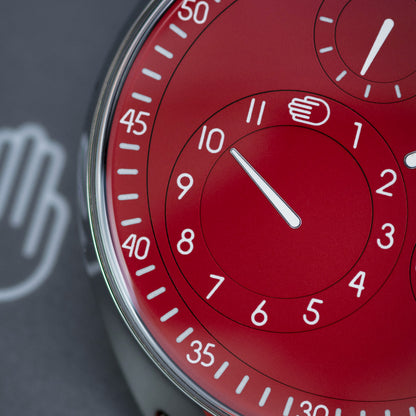 Titanium Ressence Type 1 Slim Red 42mm Close Up