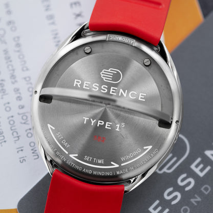 Titanium Ressence Type 1 Slim Red 42mm Case Back